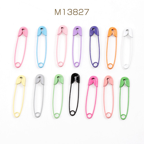 M13827 90個 カラー安全ピン カラーブローチピン カラーアソート 3
