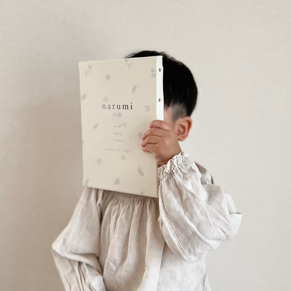 キャンバス命名書flower  ネームボード　キャンバスボード　お七夜　出産祝い　お食い初め　ニューボーンフォト　 5枚目の画像