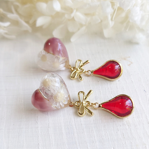 k.akiko様おまとめ♡ ハンドメイドアクセサリー レジンピアス イヤリング レジン アクセサリー ピアス イヤリング 垂れ下がり 10カラー