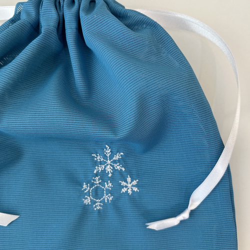 雪花 絽で涼しく！夏のお稽古に 洗える稽古着 茶道 けいこ着 縹色 収納