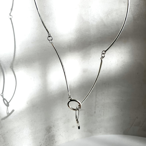 silver950 』《大人の なみなみ ネックレス チョーカー 》シンプル