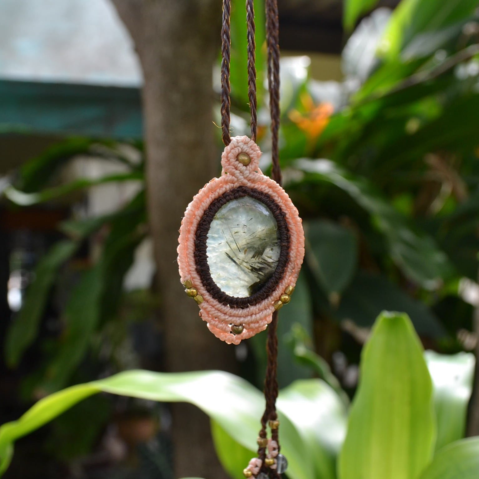 プレナイト　マクラメシンプルペンダントpre003 6,408円