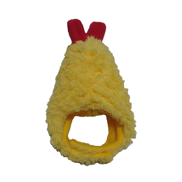 犬猫用コスプレ　エビフライのかぶりもの（帽子） 1枚目の画像