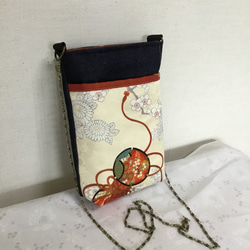 ハンドメイド・リメイク・帯・カバン・がま口バック・黒・2way