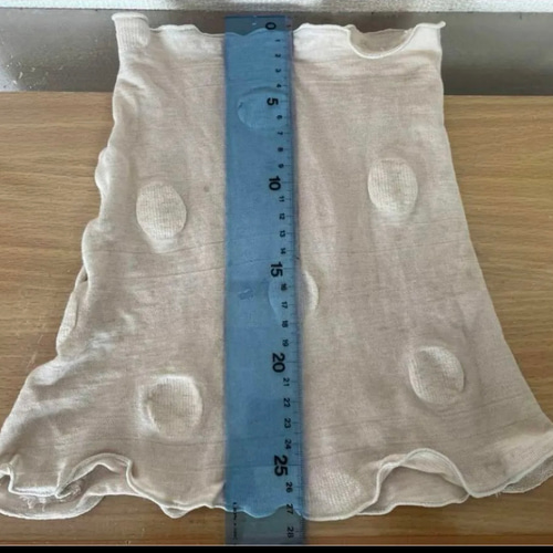 特別色ドットエンボス加工綿100%手染めグレージュレースシングル手作り  