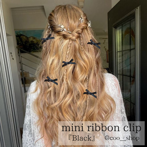 クリアゴールド リボン型ヘアクリップ a20219h_index.jpg