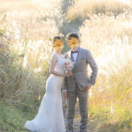 実例写真！ウエディングドレス マーメイドライン 優雅なシルエット 短  