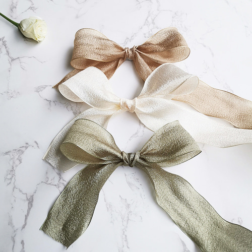 長さ2M♥幅4cm』 ハンドメイド リボン資材 シワ加工 光沢感アリ  