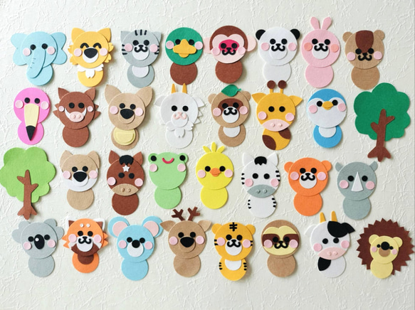 【ブサカワ動物A】:サンプルページ（ペーパークラフト クラフトパンチ） ブサカワ動物D】サンプルページ（ペーパークラフト クラフトパンチ）