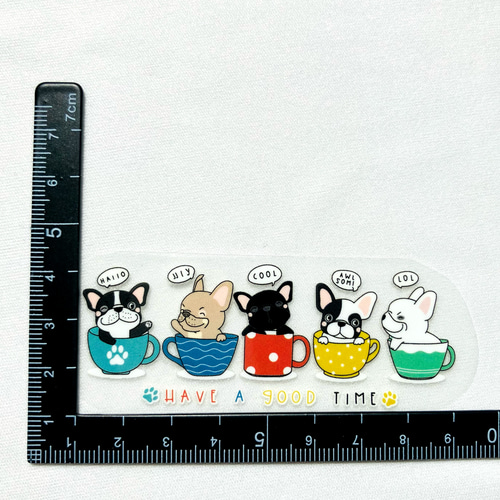 197 Surfer dog フレブル アイロン転写シート 197 Surfer dog フレブル アイロン転写シート