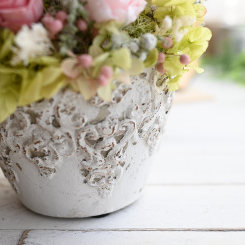 ローズフラワーガーデン＊コーラルピンク お部屋に作る薔薇のお庭の