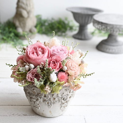 ローズフラワーガーデン＊コーラルピンク お部屋に作る薔薇のお庭の