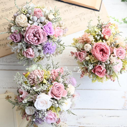 ローズフラワーガーデン＊コーラルピンク お部屋に作る薔薇のお庭の