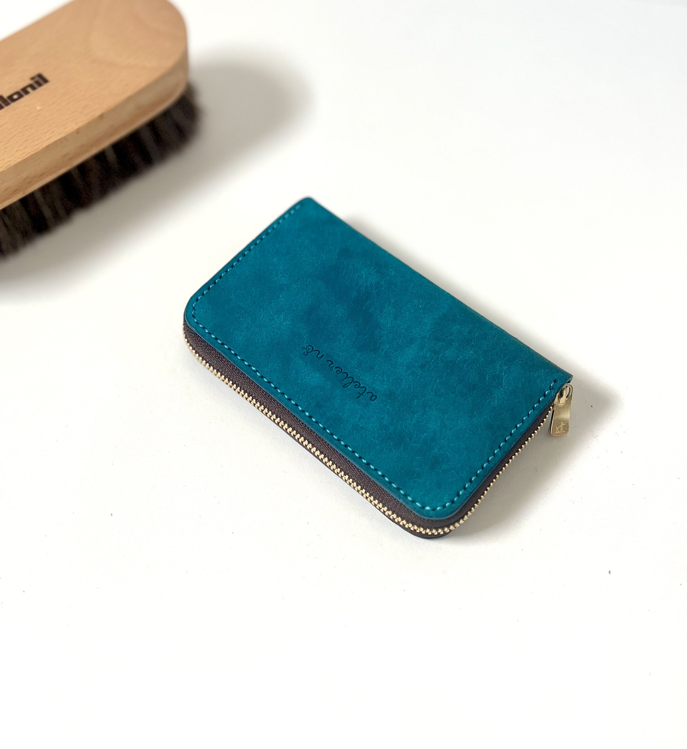 ランウドファスナーコインケース【ターコイズ】