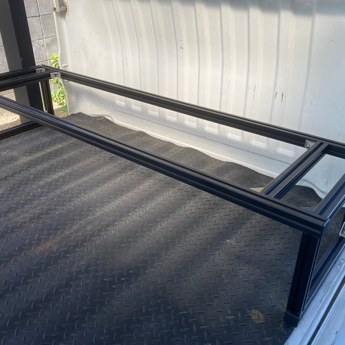 アルミ製】軽トラ用 アルミボックス専用架台 荷台収納 長物収納