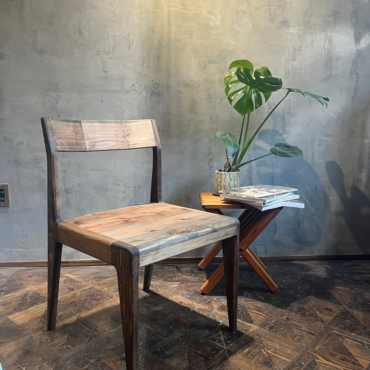 【ダイニングチェア】   座面45〜51cm　無垢材 サイズオーダー可能