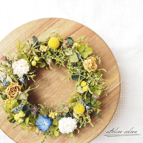 ドライフラワーリース 約20㎝