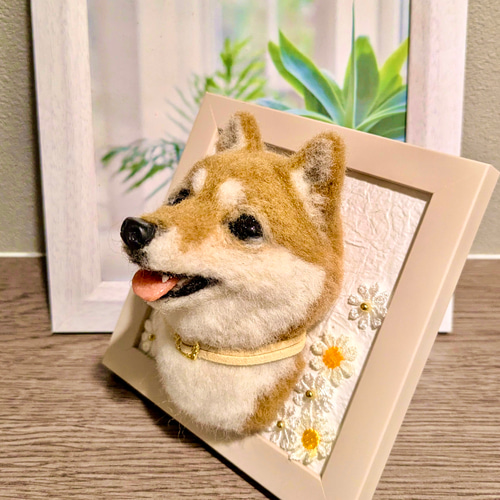 展示品【あま〜い♡】 柴犬 豆柴【フォトフレーム内寸8.5cm 展示品【あま〜い♡】 柴犬 豆柴【フォトフレーム内寸8.5cm