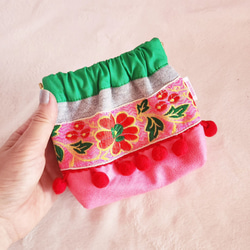 蒂羅爾春季手袋粉紅色 第4張的照片