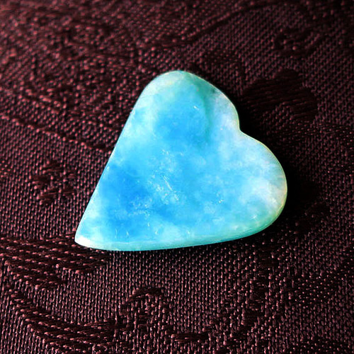 ブルーオパール ハート a Blue opal heart 天然石 BodhiTreeルース館 