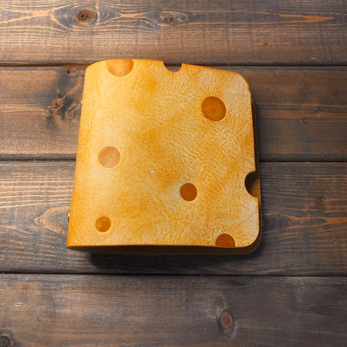 M5スクエア】チーズみたいな システム手帳 5穴 本革 高級皮革