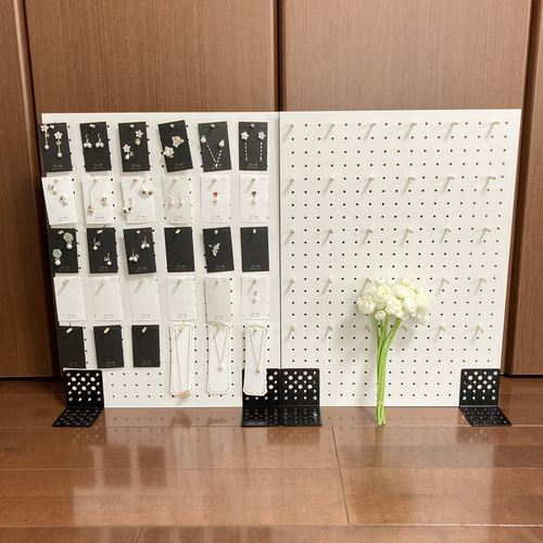 自立式 全6色 木製アクセサリースタンド 什器 ディスプレイ 自立式 全6色 木製アクセサリースタンド 什器 ディスプレイ