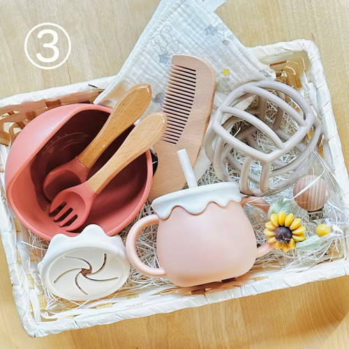 出産祝 シリコンボウル スプーン シリコンボール おしゃぶりホルダー