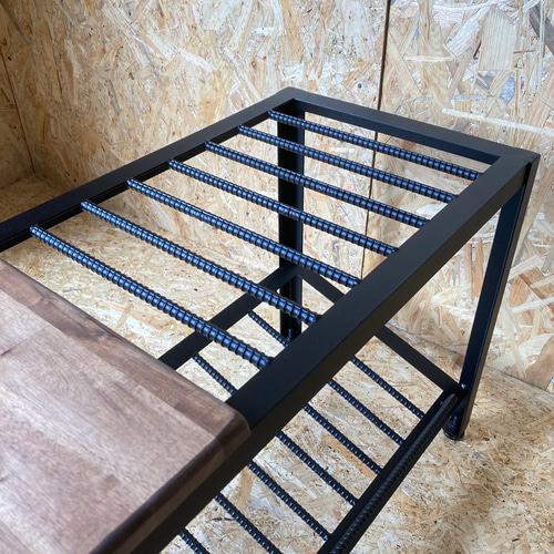 インダストリアルブランチ【シューズラックベンチ（展示品）】アイアン家具/手づくり ba2825cf4992a34f6dd61a1f4ca092