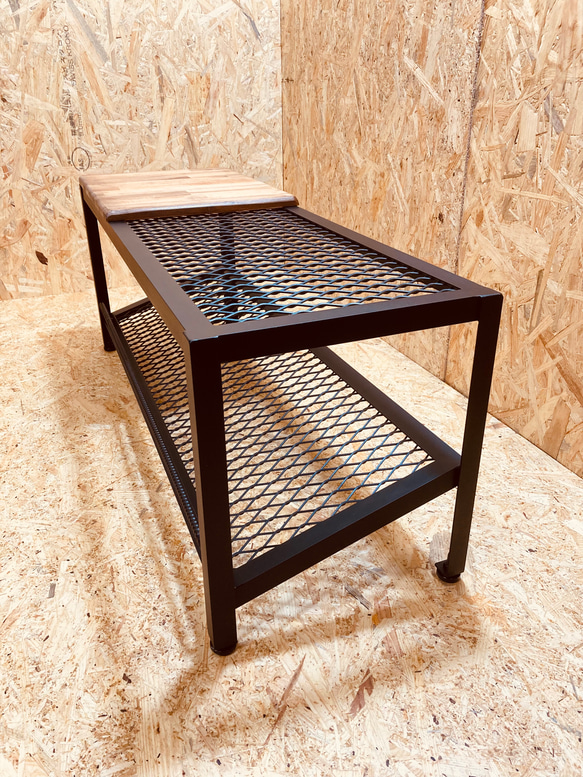 シューズラック　アイアン　インダストリアル　靴収納　スリム　かっこいい　シンプル　ベンチ　腰掛 