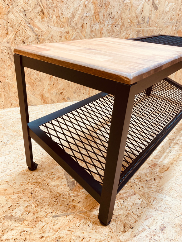 シューズラック　アイアン　インダストリアル　靴収納　スリム　かっこいい　シンプル　ベンチ　腰掛 