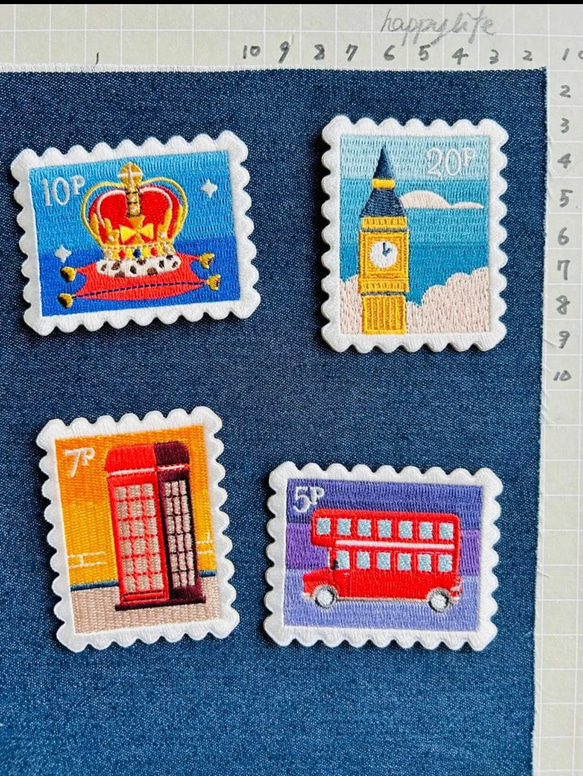 ゲストパス風 ワッペン希望 裏 アイロン