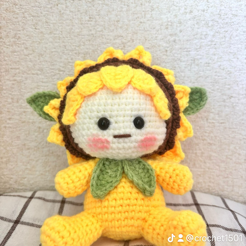VietnamHandmade ハンドメイド ひまわり あみぐるみ ハンドメイド⭐️ぬいぐるみ⭐️ひまわりちゃん あみぐるみ