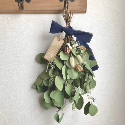 ユーカリのスワッグ ドライフラワー スワッグ Eucalyptus 通販