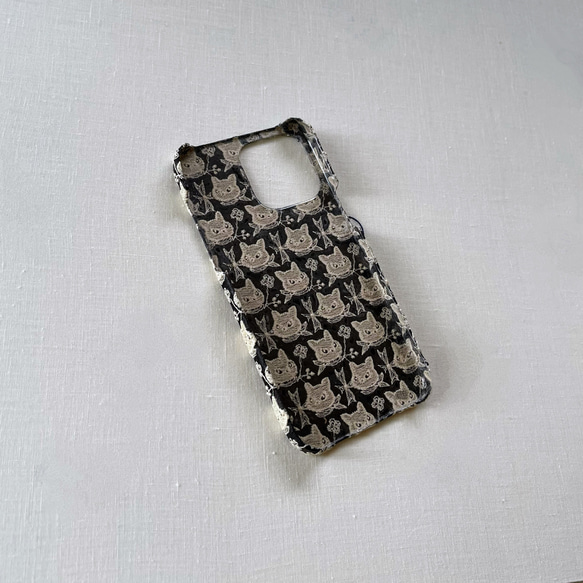 クロッチくん*猫フェイス型ファスナーバック*ハンドメイド