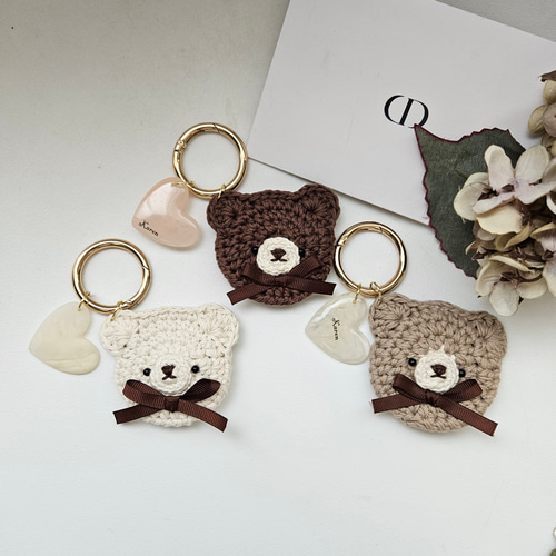 new 名入れ くまさんのミニミニポーチバッグチャーム ポーチ