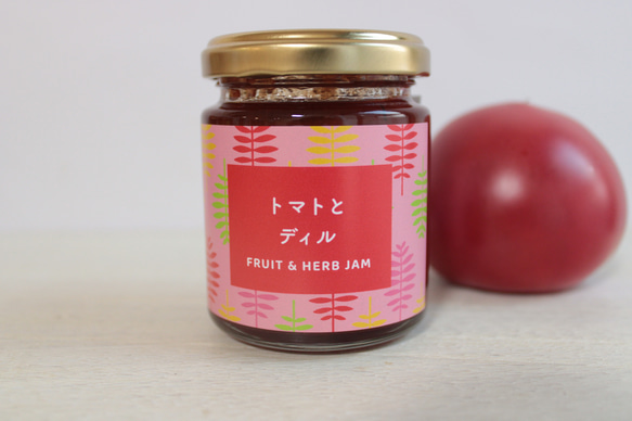 アロマジャム2個セットギフト　フルーツ・野菜とハーブのジャム　アロマジャム　北欧調デザインラベル　テキスタイル箱入り 7枚目の画像