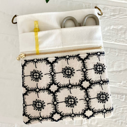 ハンドメイド　ミナペルホネン　CUBUバッグ⑅︎◡̈︎* mina perhonen cuddle bag -flower circle- - ミナペルホネン