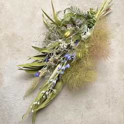 2025冬 コットンフラワーハーフリース クリスマス ホワイトアッシュ