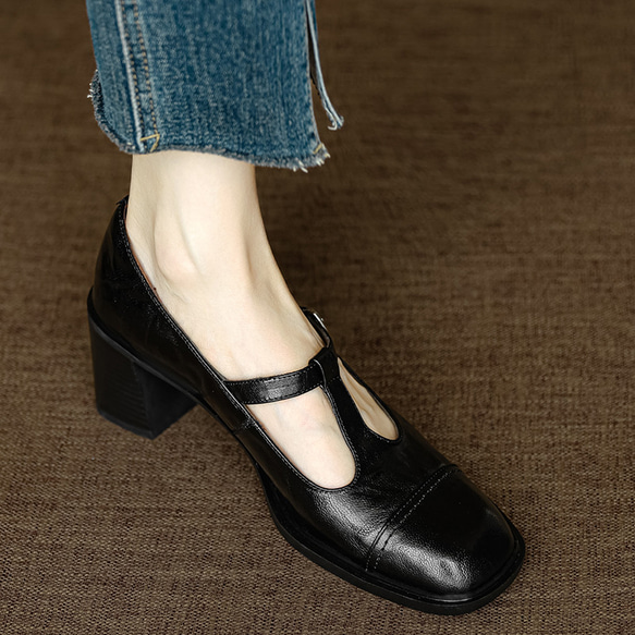 天然皮革のパンプスをお手頃価格にて。パンプス ヒール 靴 お仕事 母の  