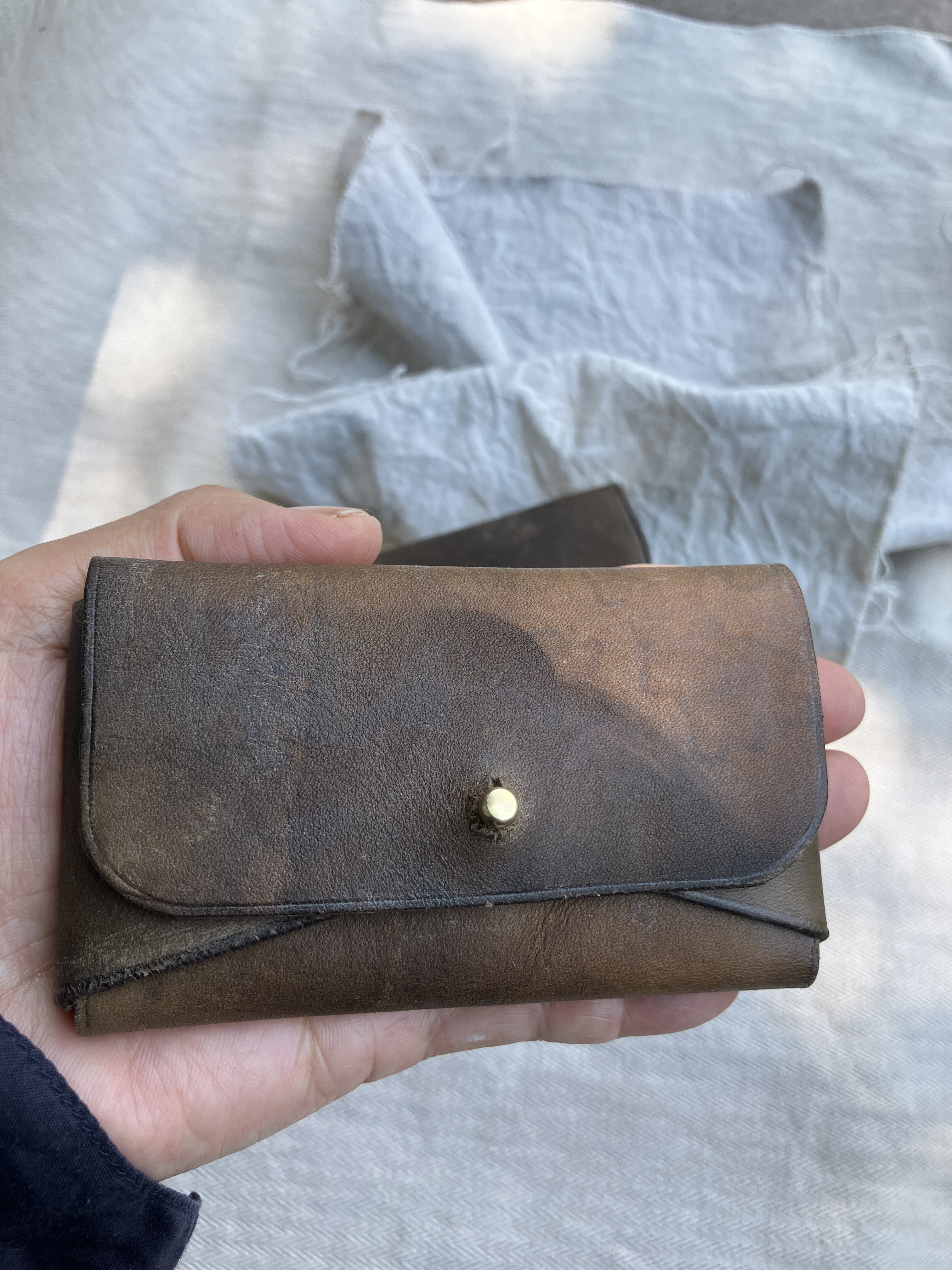 火山灰染めレザーカード&名刺入れ