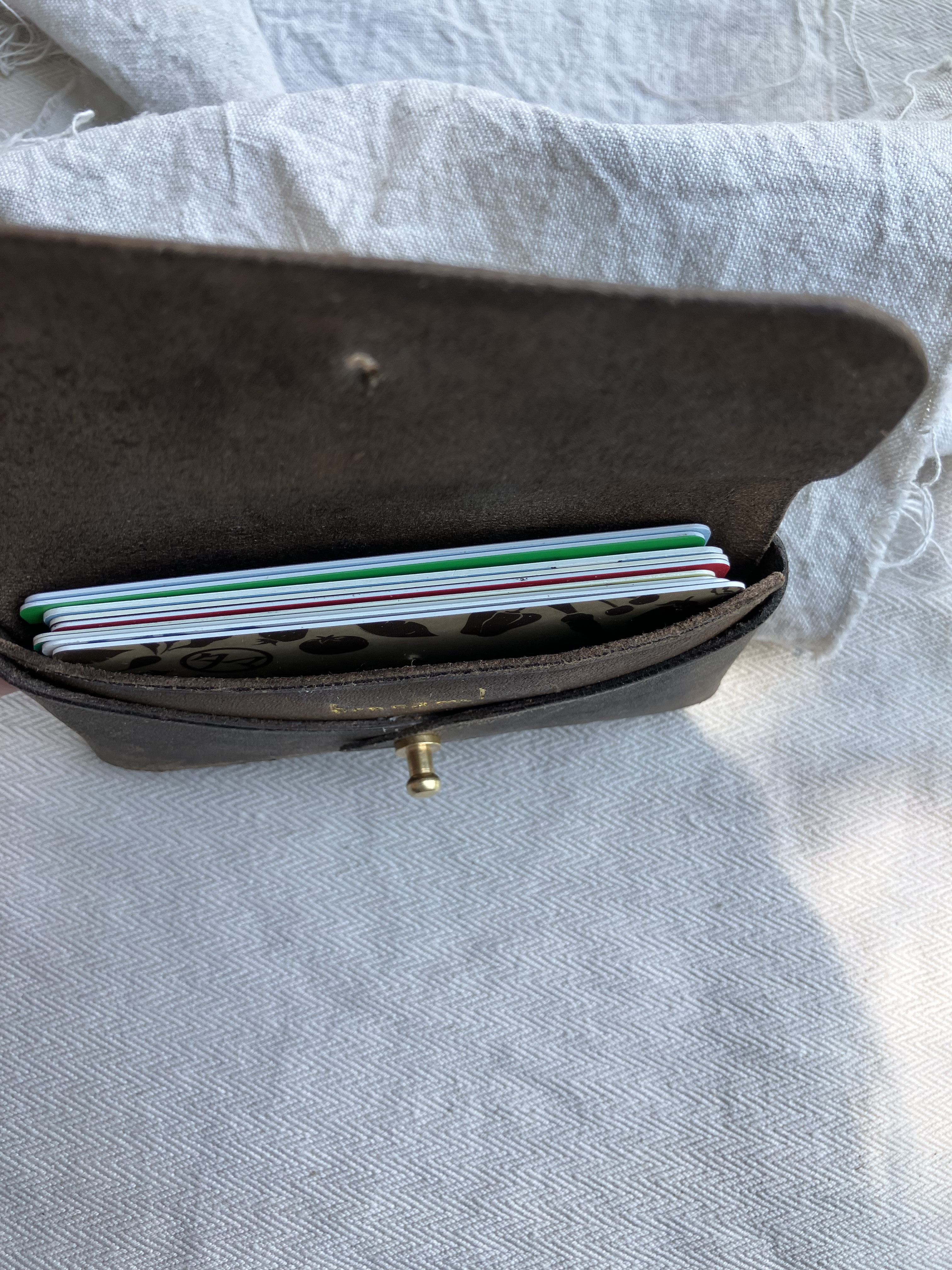 火山灰染めレザーカード&名刺入れ