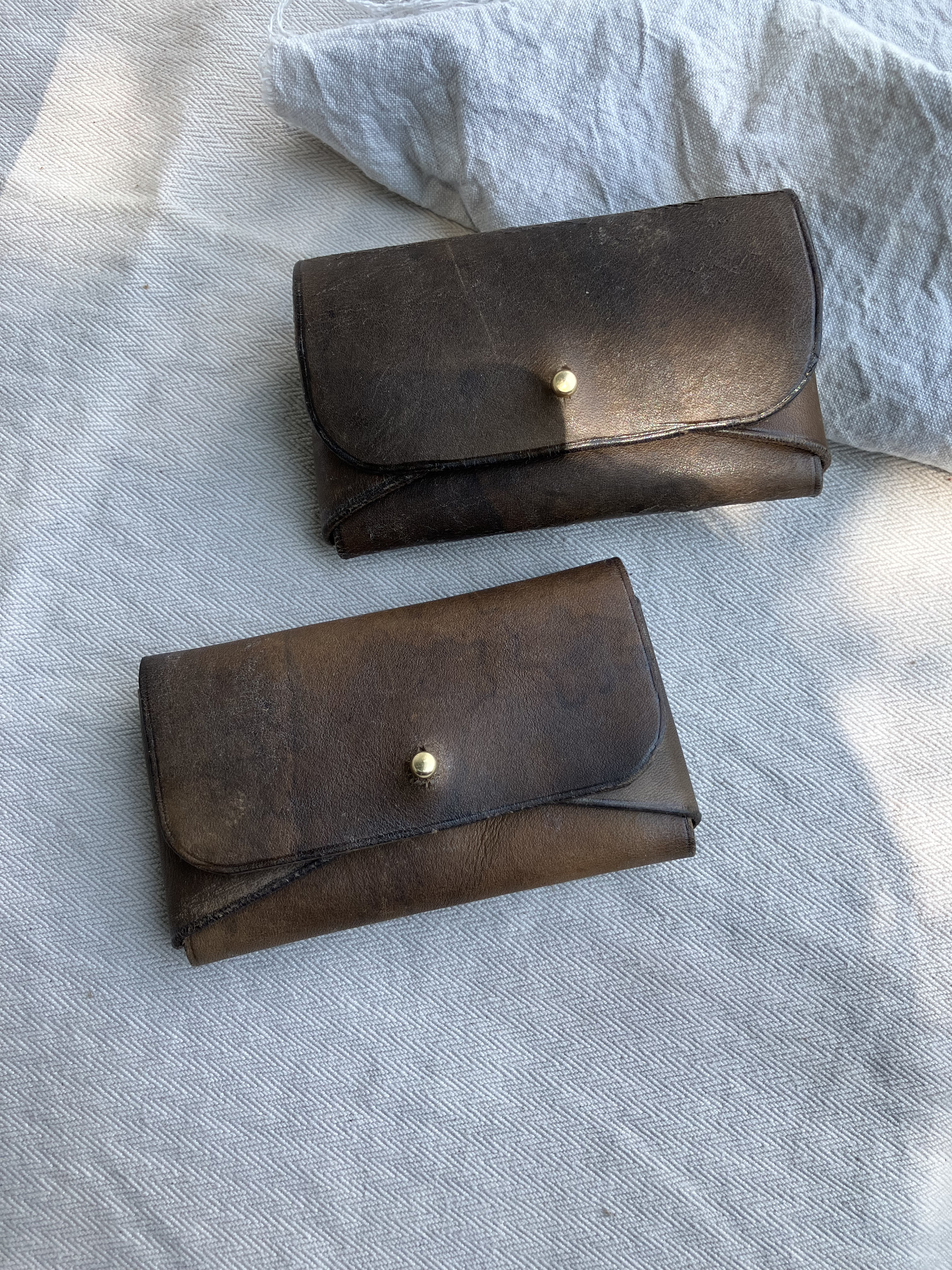 火山灰染めレザーカード&名刺入れ