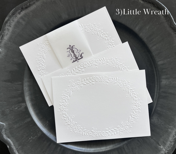 花飾り3Dエンボスポストカード３枚セット 4枚目の画像