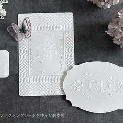 花飾り3Dエンボスポストカード３枚セット 15枚目の画像