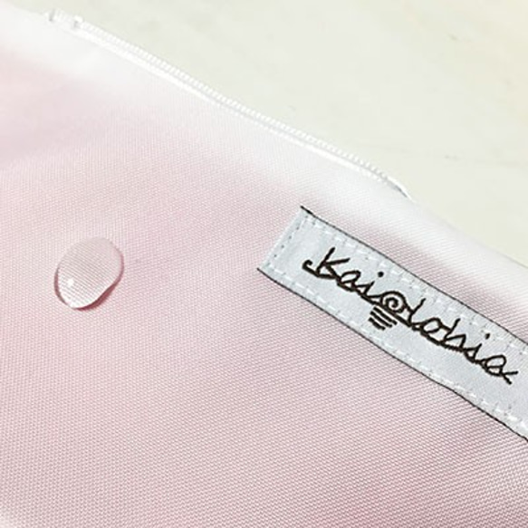 歯ブラシケース（コスメポーチ）　ハワイアン生地にビニール地を合わせたポーチ 3枚目の画像