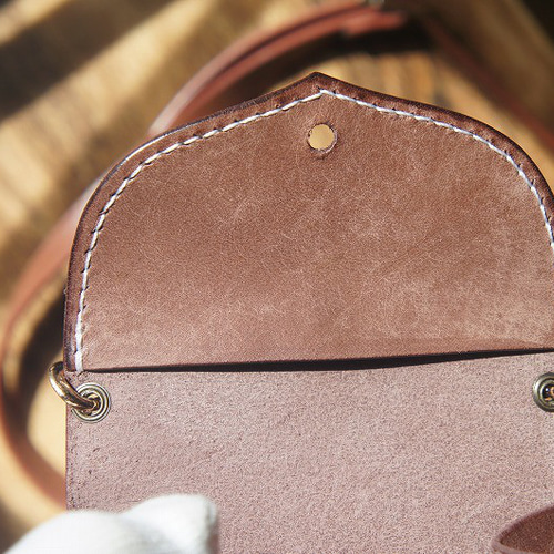 送料無料】マヤベリーのアコーディオンミニポーチ【ダーク