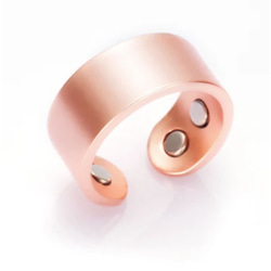 純銅磁気リング 指輪 エネルギーマグネット付き 磁気ブレスレット