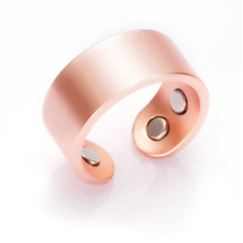 純銅磁気リング 指輪 エネルギーマグネット付き 磁気ブレスレット