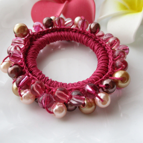 ビーズシュシュ  アンティークローズ ビーズシュシュ アンティークローズ