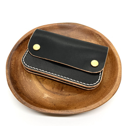 トラッカーウォレット/ショート/3層タイプ】たつの蝋引きヌメ革